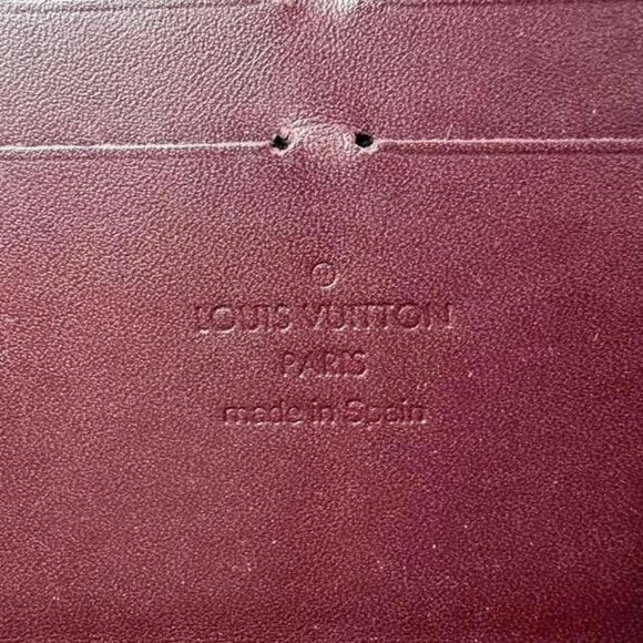 Louis Vuitton Stephan Sprouse Leopard Print Vernis Wallet Maroon - Picture 10 of 11